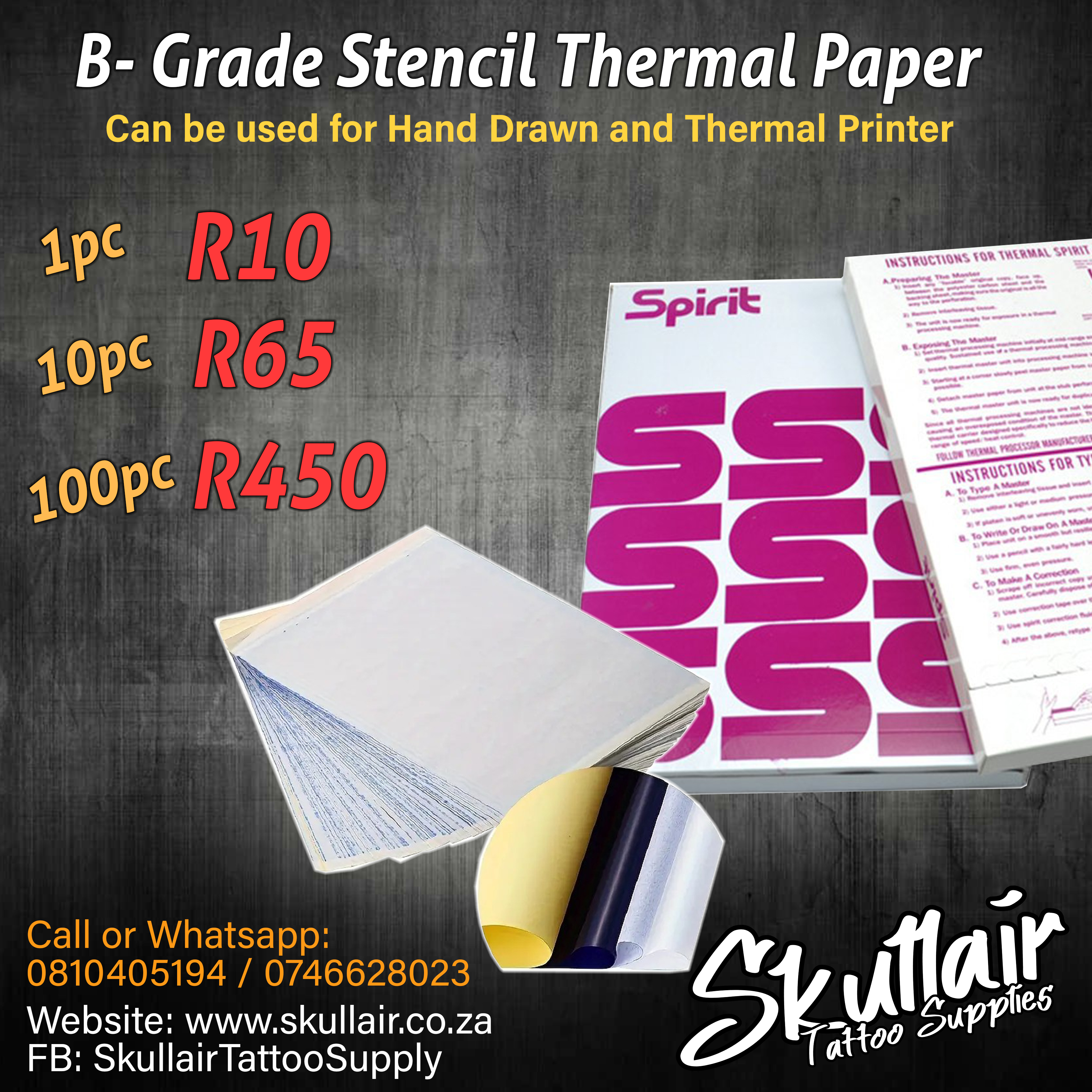 Thermal Transfer Paper - Stencil Paper (B-grade)