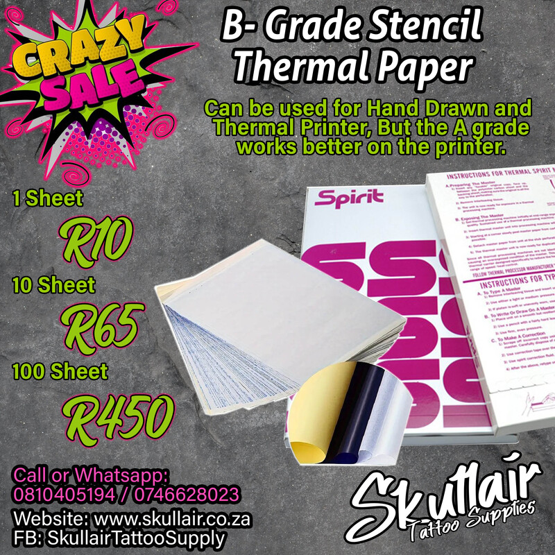 Thermal Transfer Paper - Stencil Paper (B-grade) Thermal Transfer Paper - Stencil Paper (B-grade)