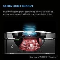 AIRCOM S7, RECEIVER AND AV COMPONENT COOLING FAN SYSTEM, TOP EXHAUST 12" AIRCOM S7, RECEIVER AND AV COMPONENT COOLING FAN SYSTEM, TOP EXHAUST 12"