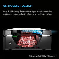 AIRCOM S6, RECEIVER AND AV COMPONENT COOLING BLOWER SYSTEM, REAR EXHAUST 12"