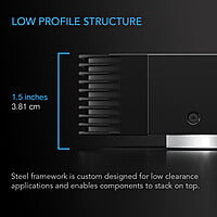 AIRCOM S7, RECEIVER AND AV COMPONENT COOLING FAN SYSTEM, TOP EXHAUST 12" AIRCOM S7, RECEIVER AND AV COMPONENT COOLING FAN SYSTEM, TOP EXHAUST 12"