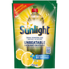 Sunlight Regular Degreasing Dishwashing Liquid Detergent Refill 750ml