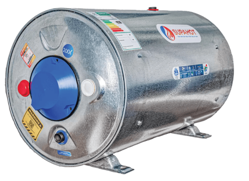 Geyser 150l + draincock tp valve supahot