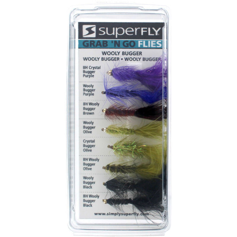Superfly Grab 'N Go Wooly Bugger Assorted Flies Superfly Grab 'N Go Wooly Bugger Assorted Flies