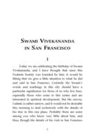 Swami Vivekananda In San Francisco Swami Vivekananda In San Francisco