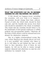 Synthesis of Science Religion and Spirituality