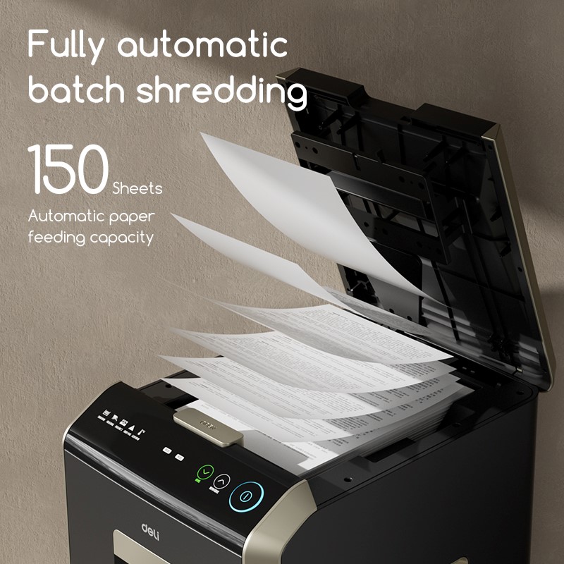 DELI T089 AUTO-FEED CROSS-CUT SHREDDER 32LTS DELI T089 AUTO-FEED CROSS-CUT SHREDDER 32LTS