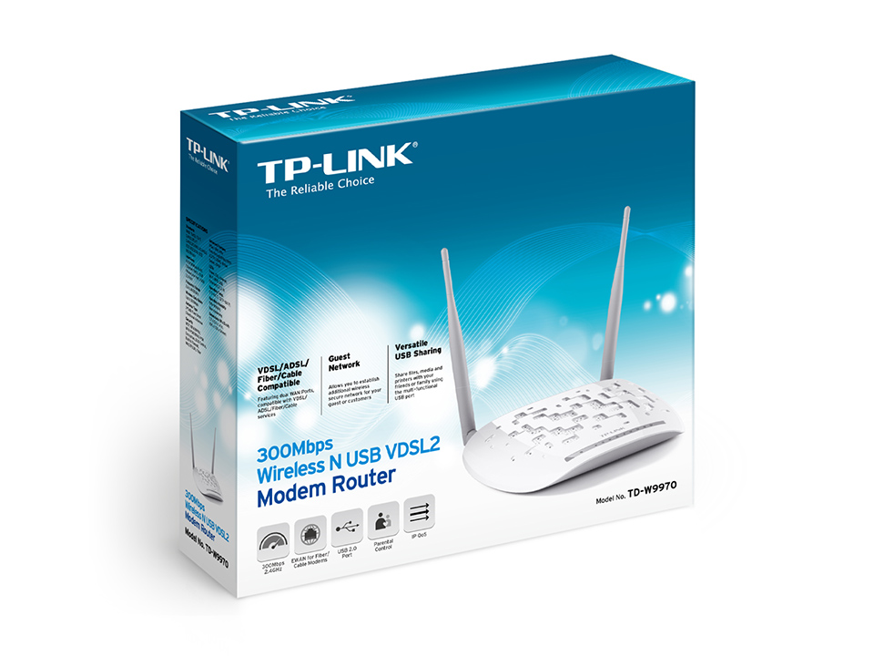TP-Link VDSL/ADSL Modem Router TD-W9970