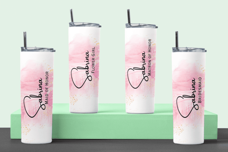Personalized Wedding Party Tumbler