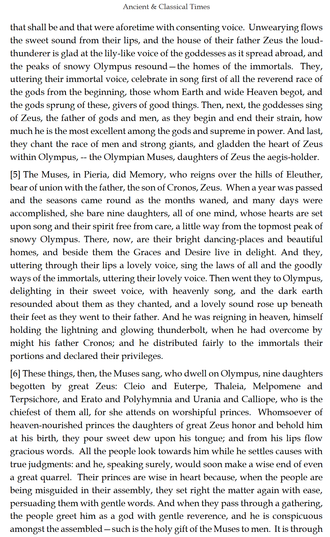 Ancient & Classical Times READER: Traditio Nostra I
