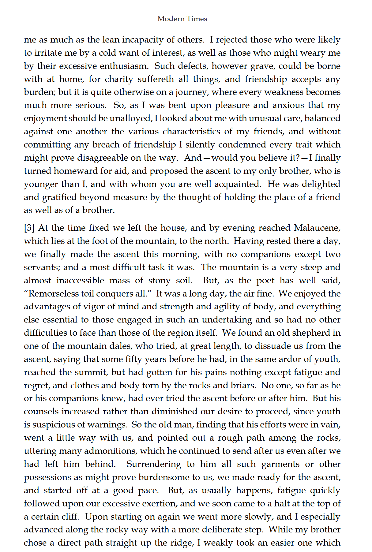 Modern Times READER: Traditio Nostra III