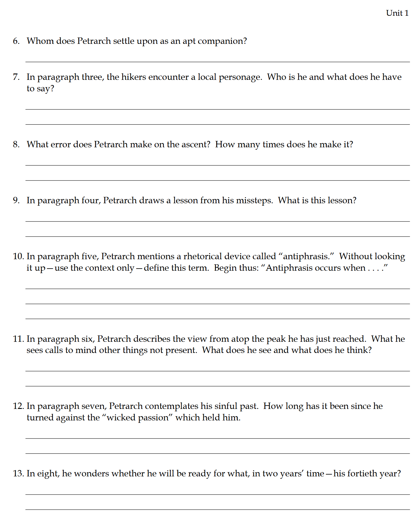 Modern Times WORKBOOK: Traditio Nostra III