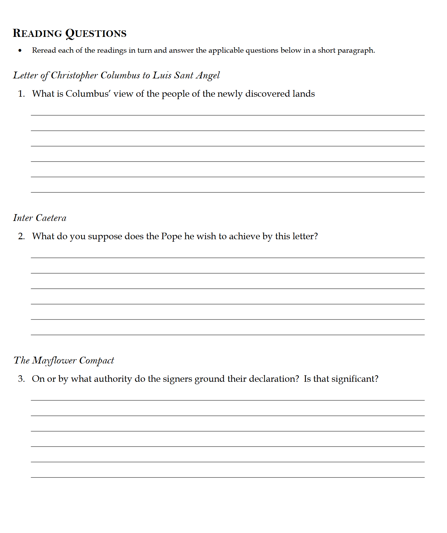 The American Idea Workbook: Traditio Nostra IV