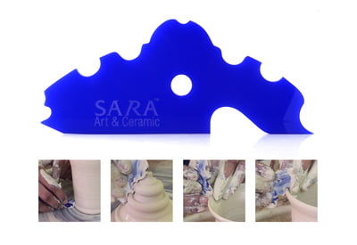 Sara Pottery Edger Multi Tool Sara Pottery Edger Multi Tool