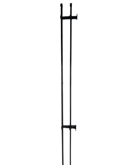 Curtain track double black