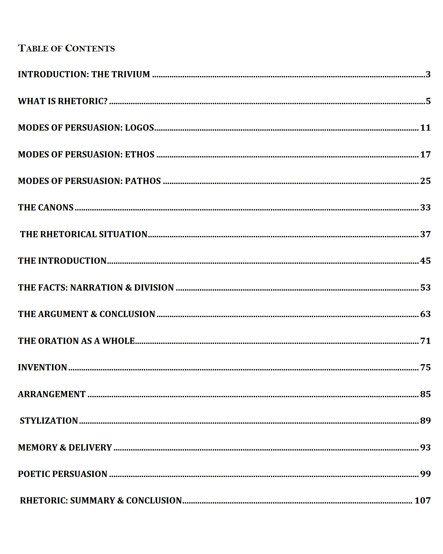 Rhetoric Workbook: Trivium Studies II Rhetoric Workbook: Trivium Studies II