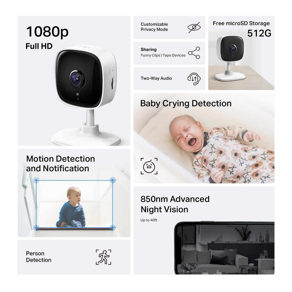 TP-Link Camera Home Security Wi-Fi Camera
