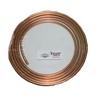 Tubo Cobre Flexible Cluxer 3/8 3 Metros - Tcf-38-3