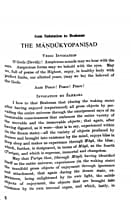 Mandukya Upanishad - Translated By Swami Nikhilananda Mandukya Upanishad - Translated By Swami Nikhilananda