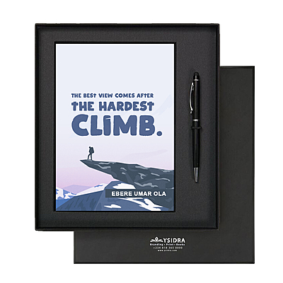 The Hardest Climb | Premium Motivational Notebook The Hardest Climb | Premium Motivational Notebook