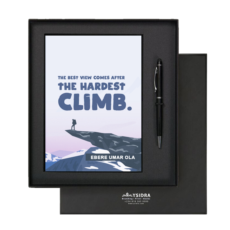 The Hardest Climb | Premium Motivational Notebook The Hardest Climb | Premium Motivational Notebook