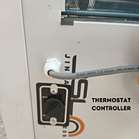 Thermostat Controller view of Blue star SDLX 4080B 80 liter Industrial water cooler