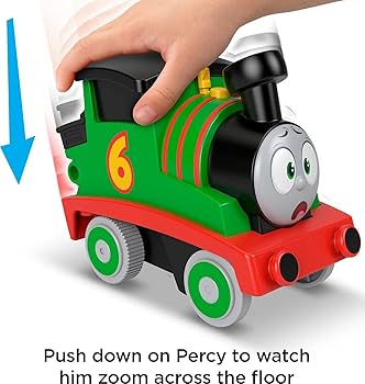 Thomas & Friends Press 'n Go Stunt Percy Racing Toy Train Thomas & Friends Press 'n Go Stunt Percy Racing Toy Train