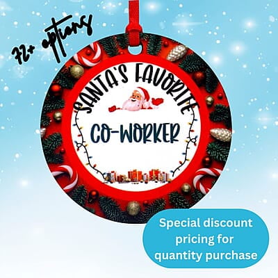 Santa's Favorite Family Friends Ornament Stocking Stuffer,  Keepsake, Family, Group Gift