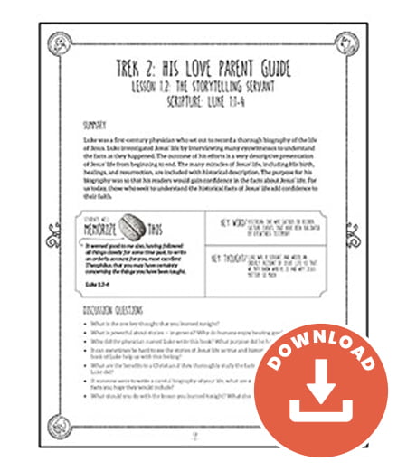 Trek “His Love” Parent Guide – Free Download