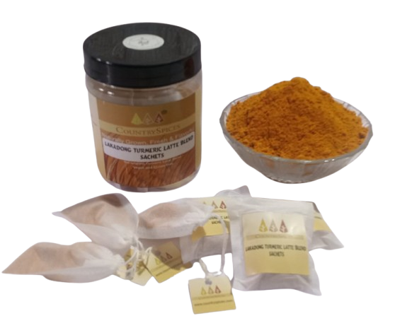 CountrySpice Lakadong Turmeric Latte Blend ( Sachet Pack) CountrySpice Lakadong Turmeric Latte Blend ( Sachet Pack)