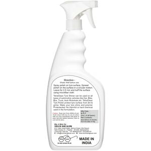 TetraClean Spray Tire Cleaner and Polish for Ultimate Shine of tire (500 ml)
