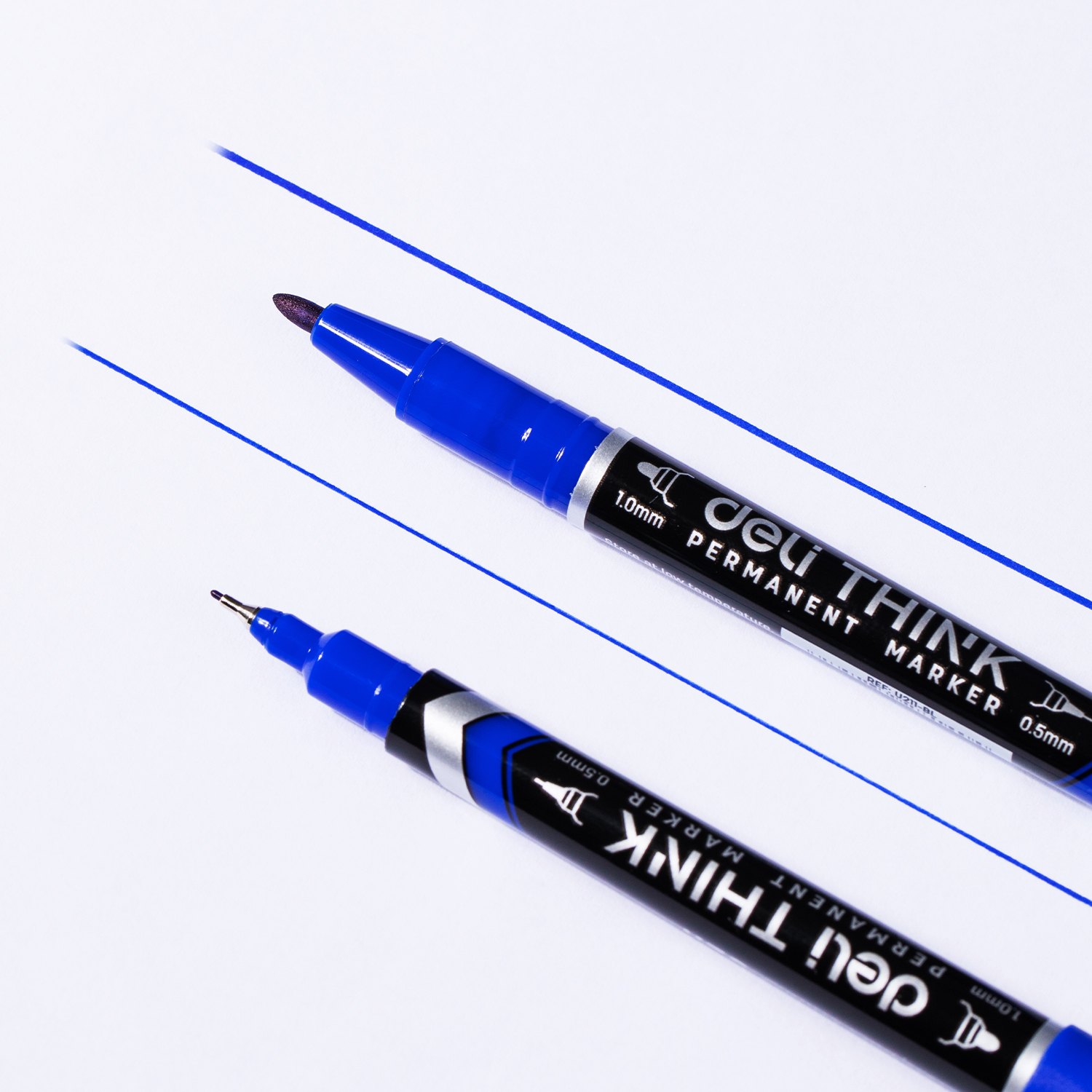 DELI U211 PERM DOUBLE-TIP MARKER BLUE DELI U211 PERM DOUBLE-TIP MARKER BLUE