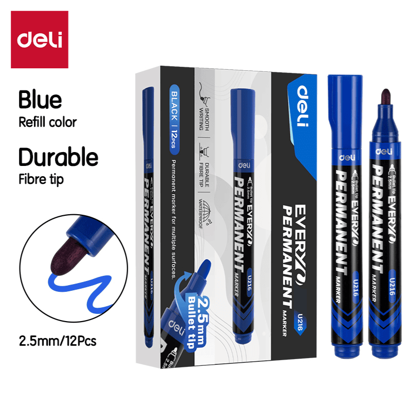DELI U216 EVERY PERM BULLET MKR BLUE DELI U216 EVERY PERM BULLET MKR BLUE