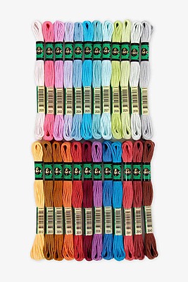 Scatola 24 Matassine Cotone Lanato DMC Nuovi Colori
