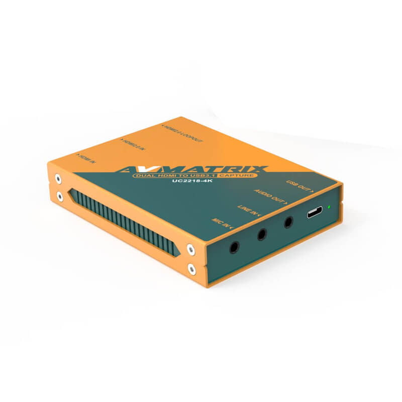 AVMatrix UC2218-4K Dual HDMI to USB 3.1 Type-C Video Capture AVMatrix UC2218-4K Dual HDMI to USB 3.1 Type-C Video Capture