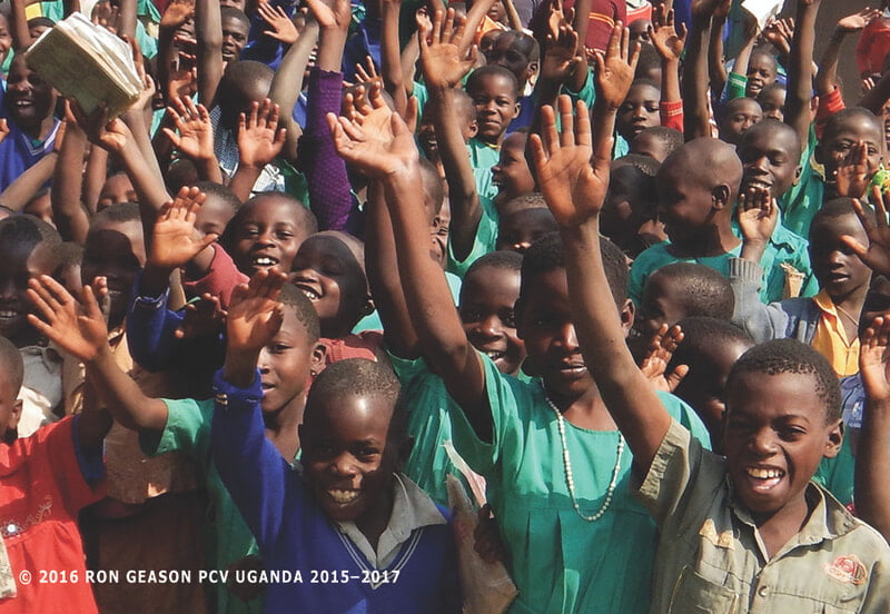 Uganda Africa Kids Notecard Uganda Africa Kids Notecard