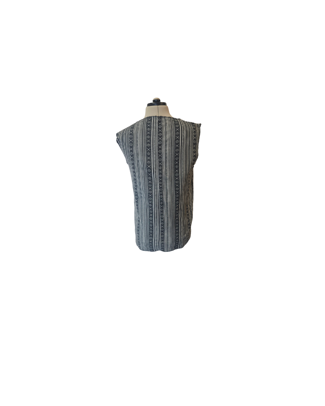 Simple Black Striped Vest