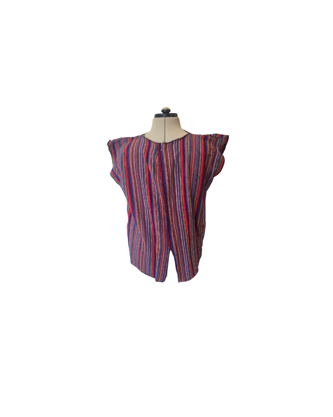 Simple Multicolor Striped Vest