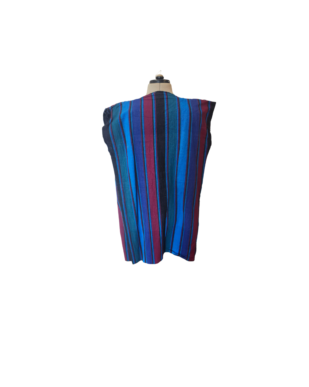 Simple Blue Striped Vest