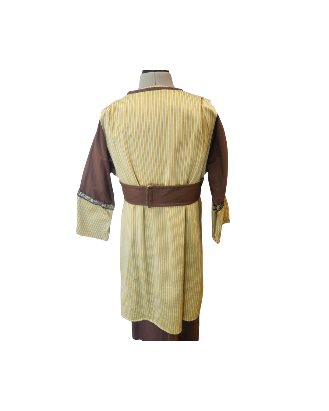 Yellow and Brown Striped Robe