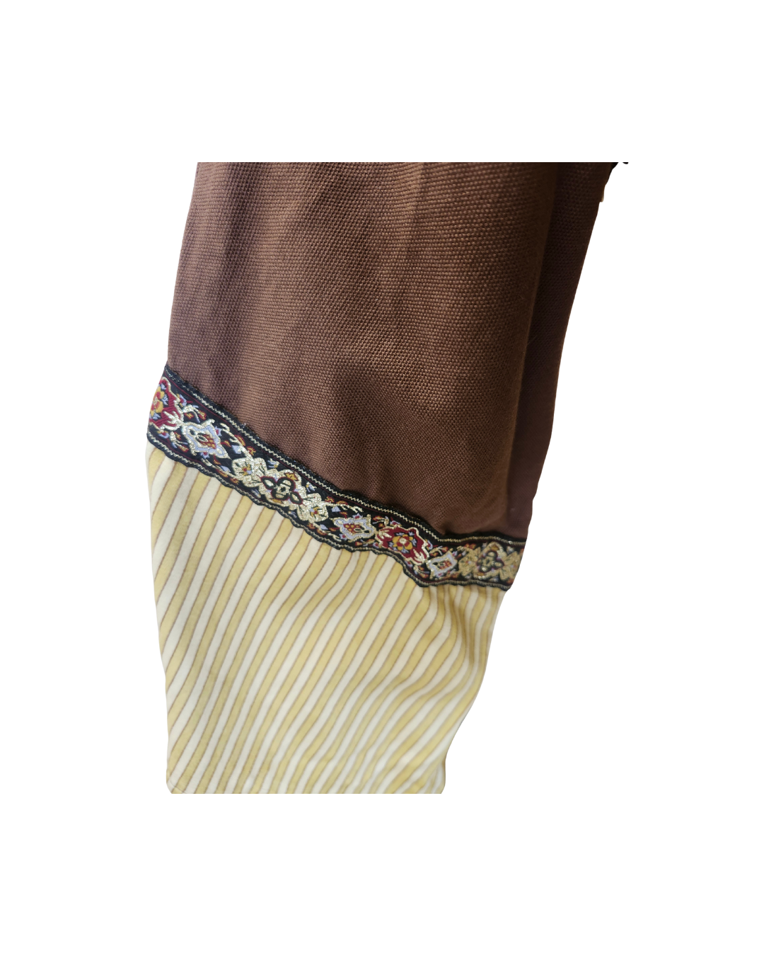 Yellow and Brown Striped Robe