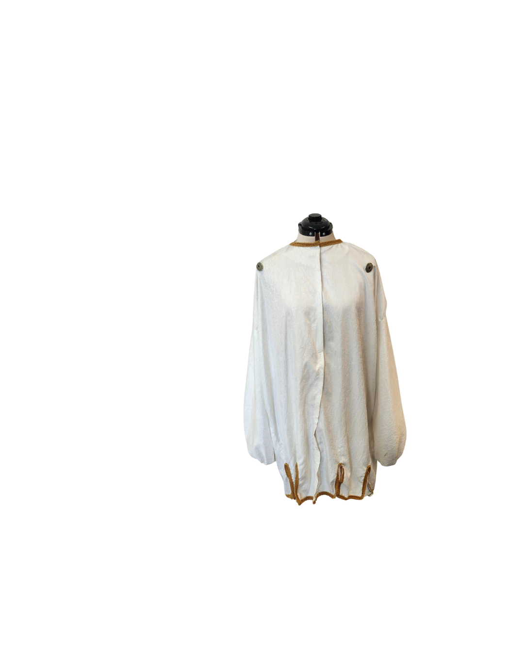 White Tunic w/Gold Trim