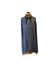 Blue Satin Cape