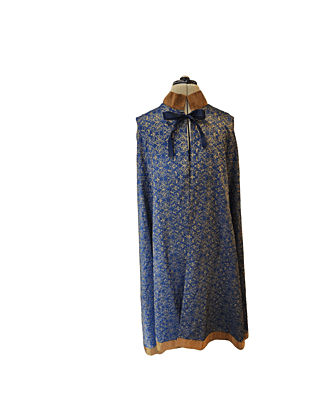 Blue Satin Cape