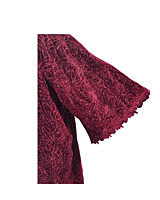 Red Velvet Burnout Cloak