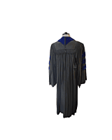 Black and Blue Collegiate Robe