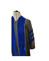 Black and Blue Collegiate Robe