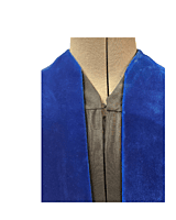 Black and Blue Collegiate Robe