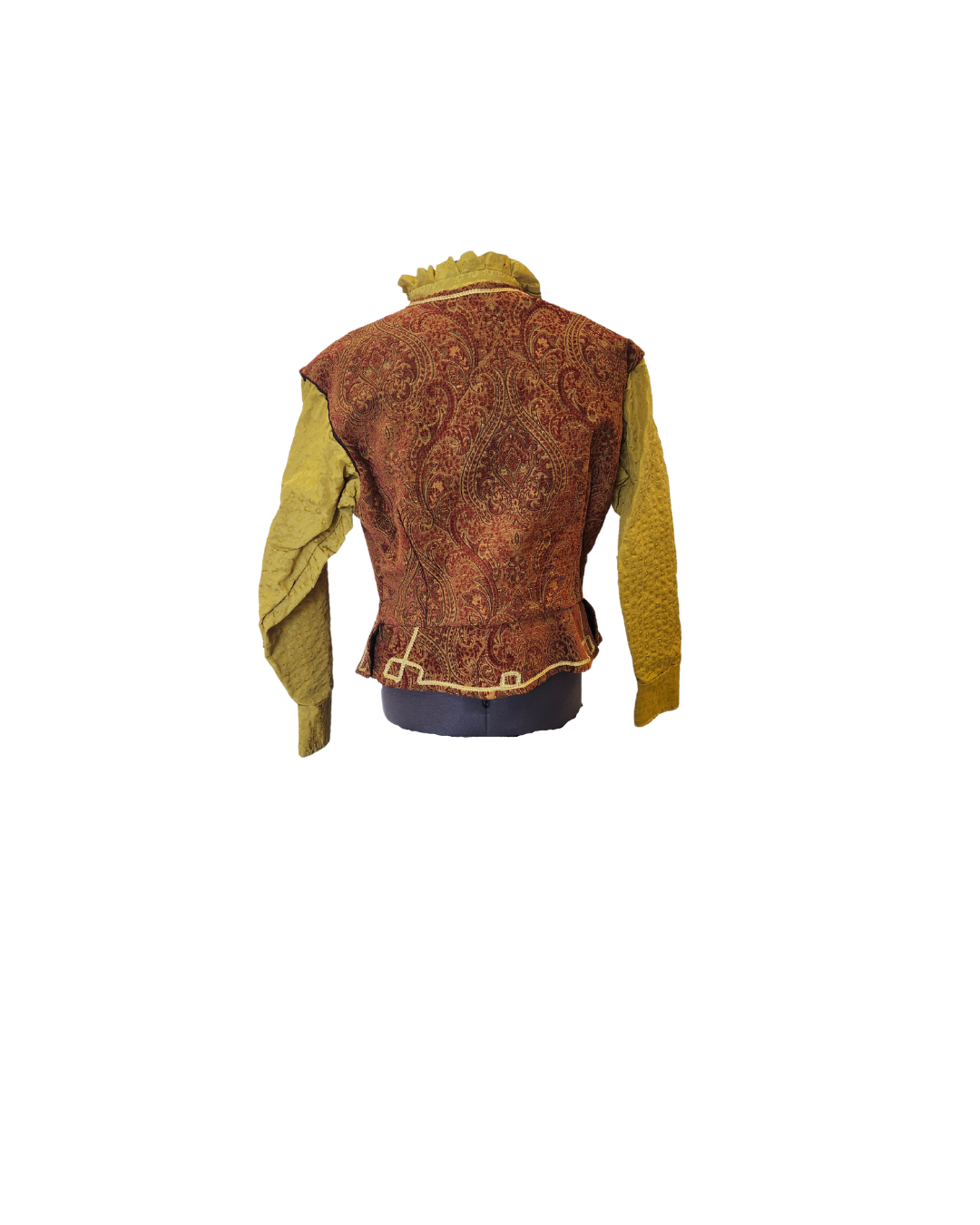 Orange Paisley Doublet w/Yellow Sleeves Orange Paisley Doublet w/Yellow Sleeves