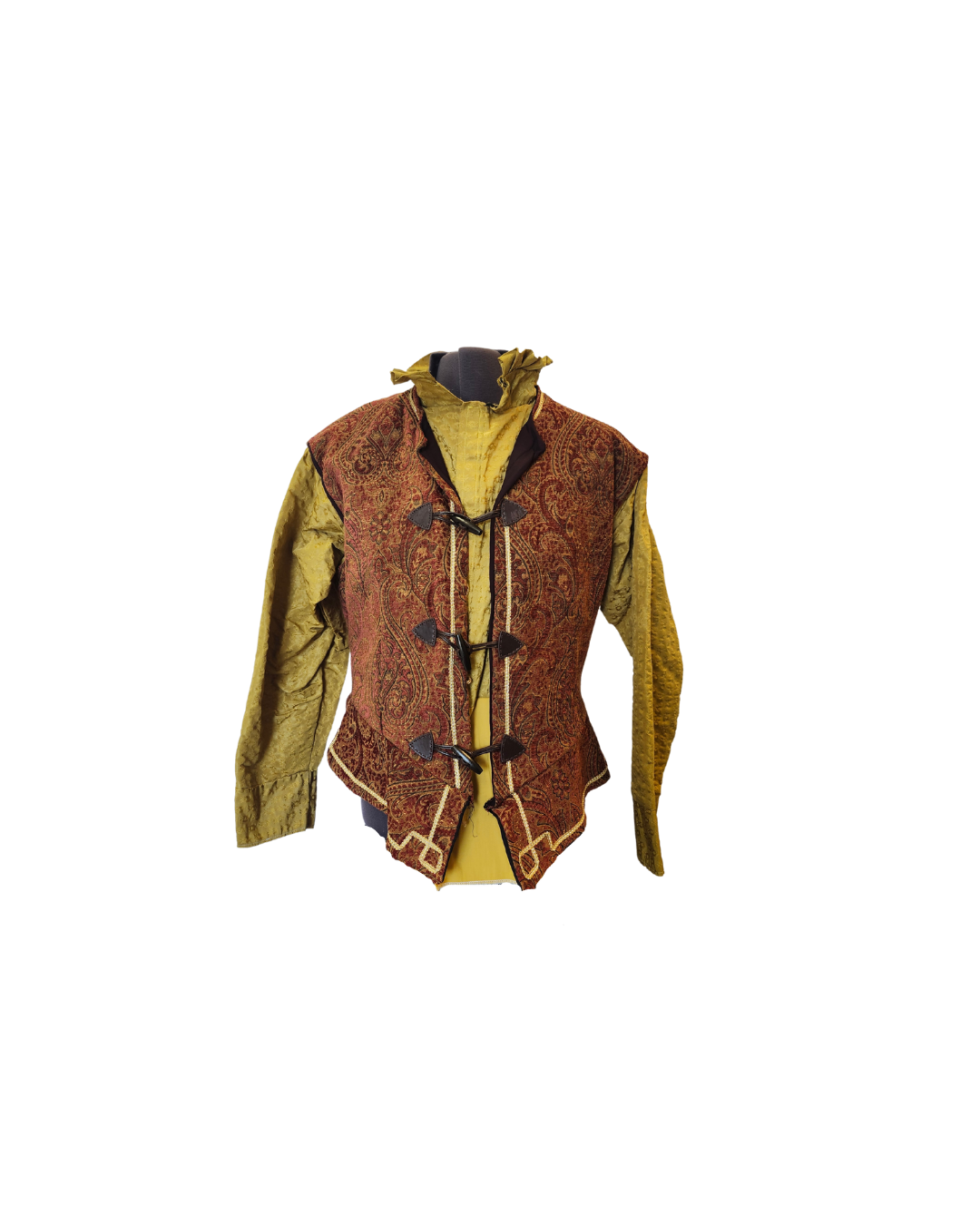 Orange Paisley Doublet w/Yellow Sleeves